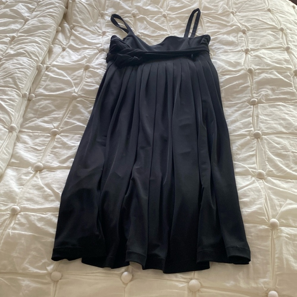 Black Calvin Klein pleaded dress with sash attached size 6
